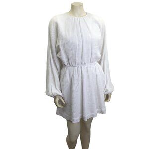 EVERY CUT OUT‎ BACK WHITE LONG SLEEVE DRESS SM NEW WITH TAG